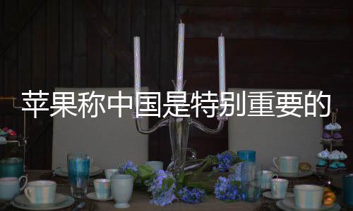 蘋果稱中國(guó)是特別重要的市場(chǎng) 將繼續(xù)進(jìn)行大規(guī)模投資