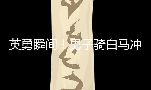 英勇瞬間！男子騎白馬沖入江中救下落水父女