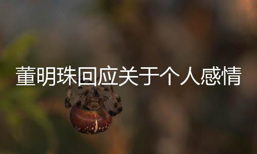 董明珠回應(yīng)關(guān)于個(gè)人感情狀態(tài)的熱議，專注事業(yè)，未談戀愛