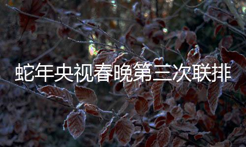 蛇年央視春晚第三次聯(lián)排，全方位呈現(xiàn)蛇年喜慶氣氛