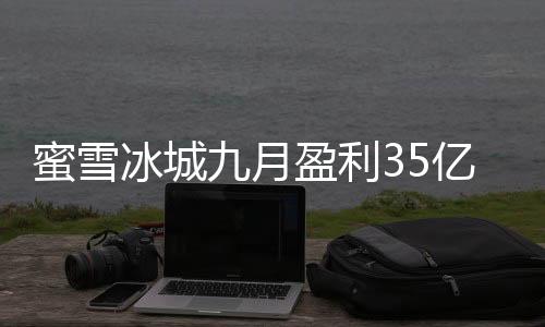 蜜雪冰城九月盈利35億，見證茶飲巨頭的強勁增長力