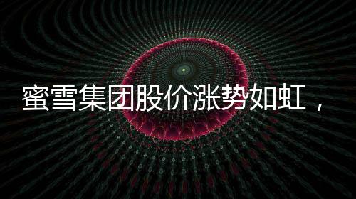 蜜雪集團股價漲勢如虹，市值逼近千億港元大關——市場矚目下的投資熱點