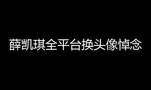 薛凱琪全平臺(tái)換頭像悼念方大同，深情緬懷，一路同行