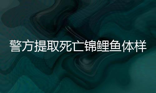 警方提取死亡錦鯉魚體樣本送檢，揭開離奇死亡事件真相