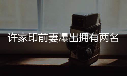許家印前妻爆出擁有兩名未成年子女，引發(fā)社會關(guān)注