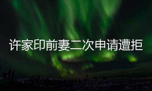許家印前妻二次申請遭拒事件揭秘