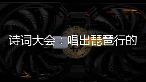 詩詞大會：唱出琵琶行的我爆火了