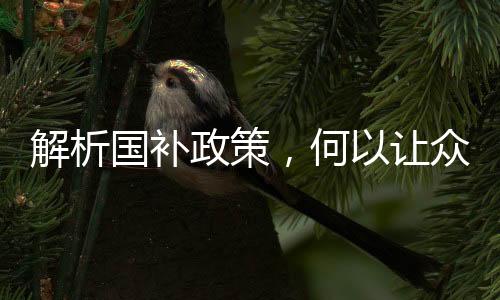 解析國補(bǔ)政策，何以讓眾多00后減輕生活費(fèi)負(fù)擔(dān)？