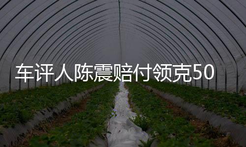 車評人陳震賠付領(lǐng)克500萬元違約金，事件深度解析