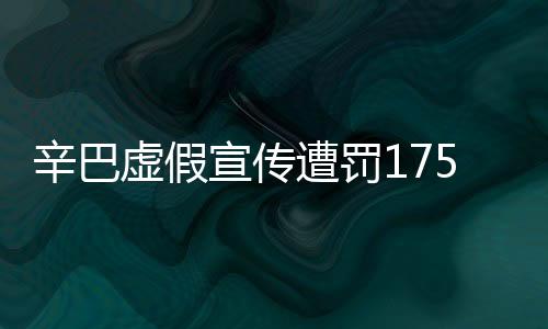 辛巴虛假宣傳遭罰175萬，行業(yè)監(jiān)管下的警示案例