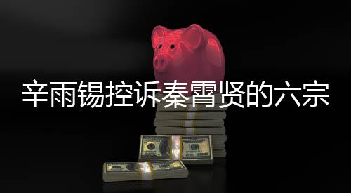 辛雨錫控訴秦霄賢的六宗罪，事件深度剖析