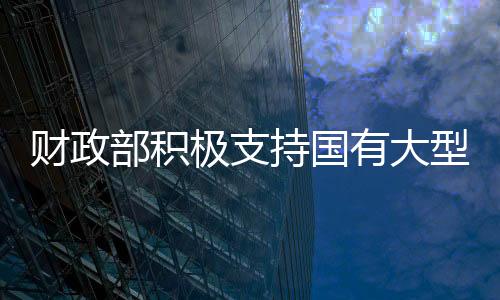 財政部積極支持國有大型商業(yè)銀行補充核心一級資本