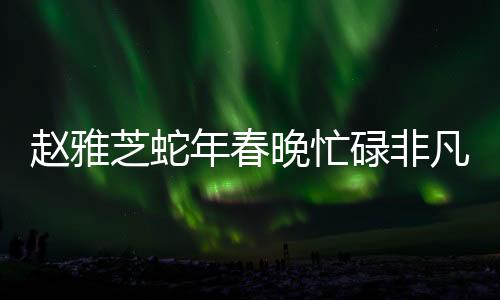 趙雅芝蛇年春晚忙碌非凡，亮相多臺(tái)晚會(huì)成焦點(diǎn)