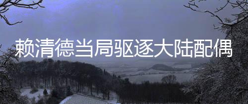 賴清德當(dāng)局驅(qū)逐大陸配偶意欲何為