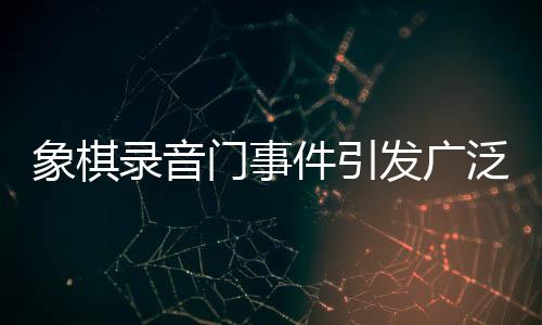 象棋錄音門事件引發(fā)廣泛關(guān)注，41人受處罰