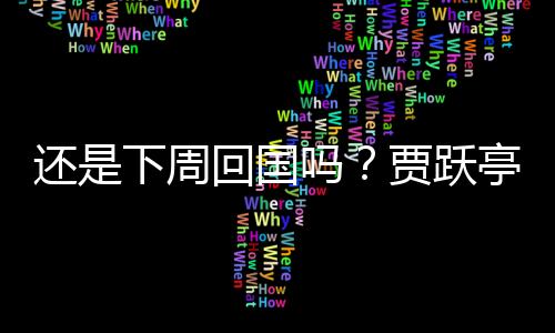 還是下周回國(guó)嗎？賈躍亭國(guó)內(nèi)被執(zhí)行超13.87億元