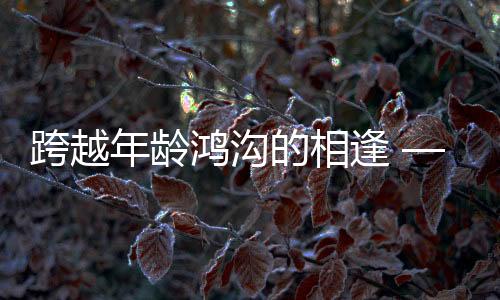 跨越年齡鴻溝的相逢 —— 零零后小伙高鐵相親成功記，女方年長十三歲