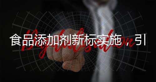 食品添加劑新標(biāo)實(shí)施，引領(lǐng)食品工業(yè)走向規(guī)范化新篇章