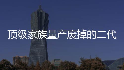 頂級家族量產(chǎn)廢掉的二代，教育之困還是家族之殤？