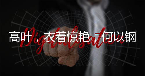 高葉，衣著驚艷，何以鋼筆傍身登臺？