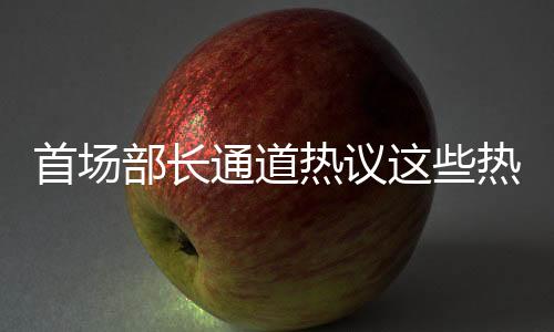 首場(chǎng)部長(zhǎng)通道熱議這些熱點(diǎn)話(huà)題，各領(lǐng)域未來(lái)展望引人關(guān)注