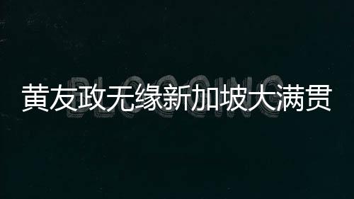 黃友政無緣新加坡大滿貫男單16強