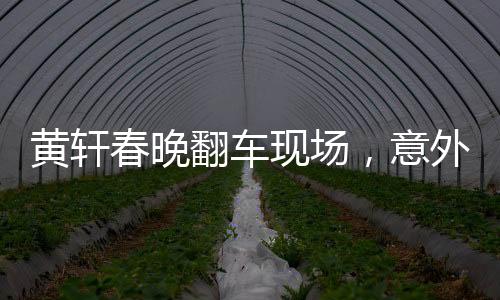 黃軒春晚翻車現(xiàn)場，意外背后的故事
