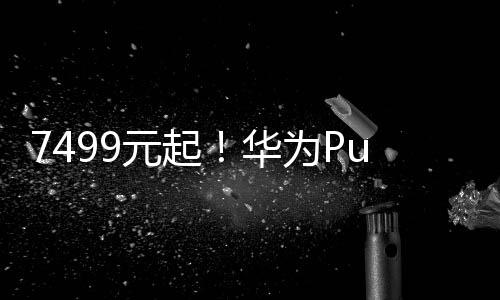 7499元起！華為Pura X昨天上市后 首銷賣了100000臺(tái)