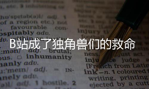 B站成了獨(dú)角獸們的救命稻草