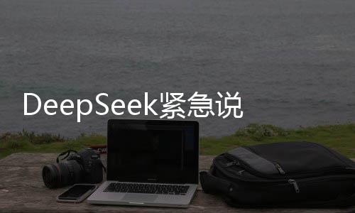 DeepSeek緊急說明