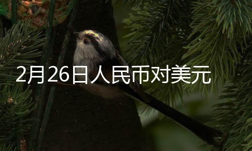 2月26日人民幣對(duì)美元中間價(jià)報(bào)7.1732元 下調(diào)6個(gè)基點(diǎn)