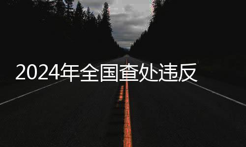2024年全國(guó)查處違反中央八項(xiàng)規(guī)定精神問題225275起