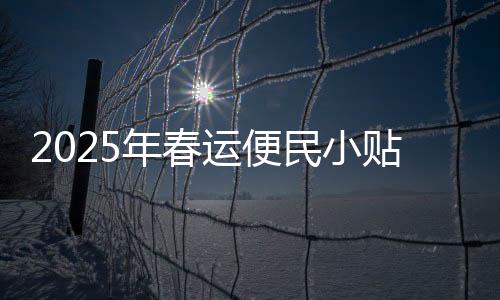 2025年春運便民小貼士——打造溫馨出行體驗指南
