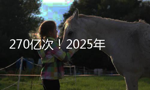 270億次！2025年總臺春晚傳播數據再創(chuàng)新高