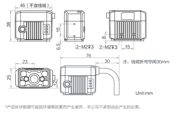 ?？礛V-IDB007X工業(yè)讀碼器160萬像素尺寸圖.png